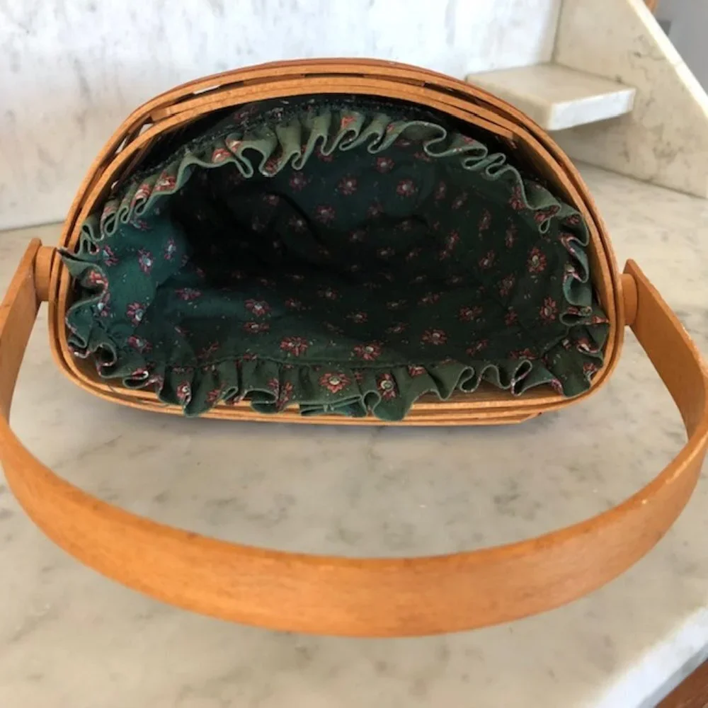 LONGABERGER Shades of Autumn Harvest Basket, Liner & Protector